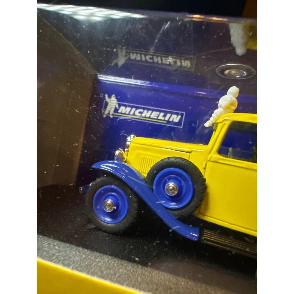 Eligor 1/43 Michelin Citroen 500 KG Model Car Yellow‎ Blue Die-Cast Display Box